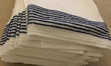 Tour Caddy Golf Towel 44” X 22” White/Blue Stripes Authentic Wincraft Super Gym