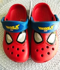 Crocs Kids Boys Shoes Red Spider-Man Clogs, Slip On Shoes  C13