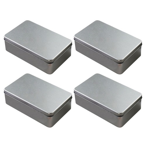 4Pcs Cookie Zinn Container Metall Zinn Box Metall Lagerung Blechdose - Bild 10 von 12