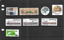 SINGAPORE 1978. SELECTION OF 8. FINE USED. AS PER SCAN.