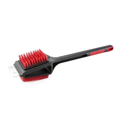 Cold Grill Brush with Stainless Steel Scraper