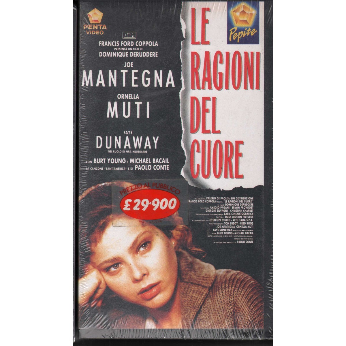 Le Ragioni Del Cuore VHS Dominique Deruddere Univideo - 106402 Sealed
