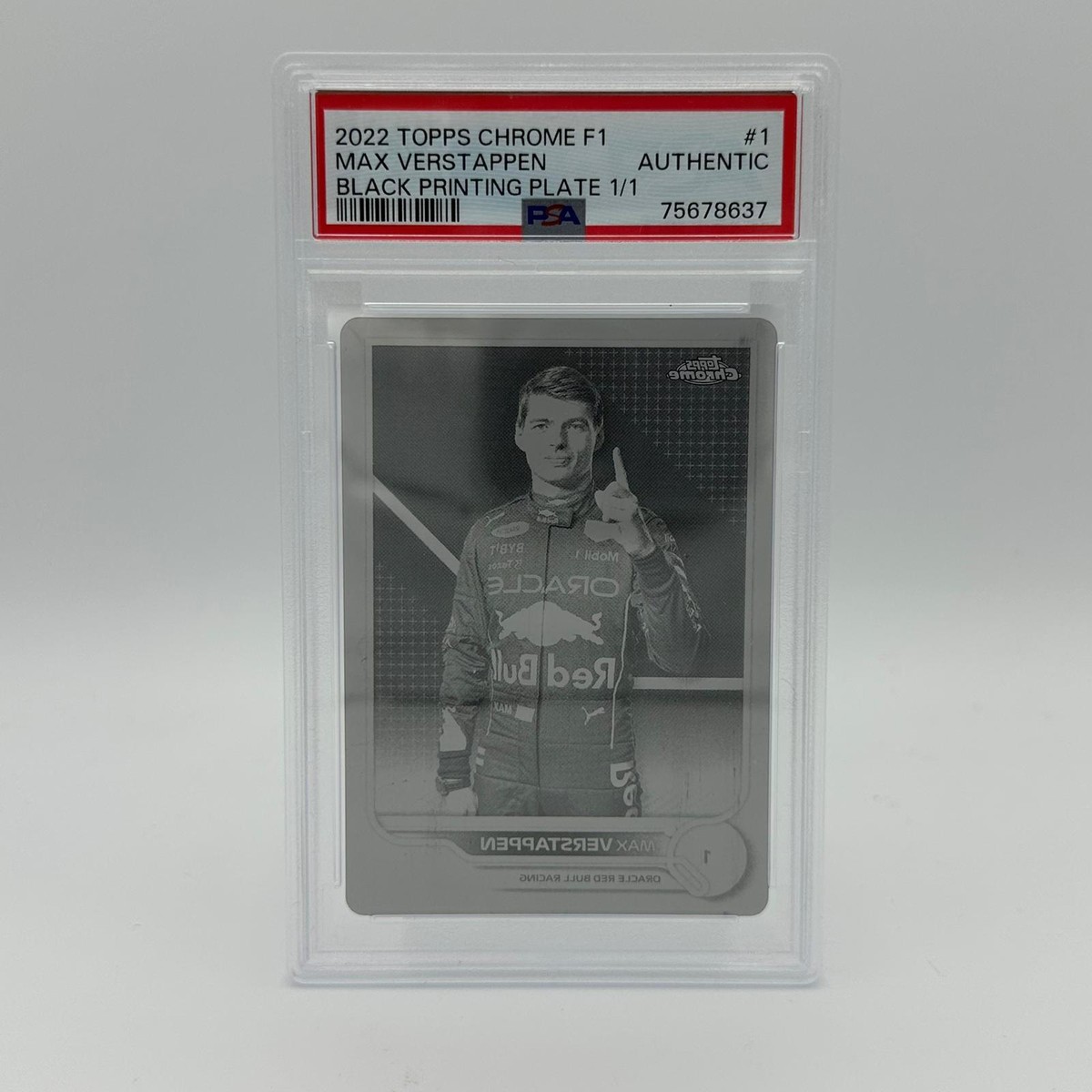 1/1 Black Printing Plate - Max Verstappen #1 - 2022 Topps 1/1 Black Printing Plate - Max Verstappen #1 - 2022 Topps