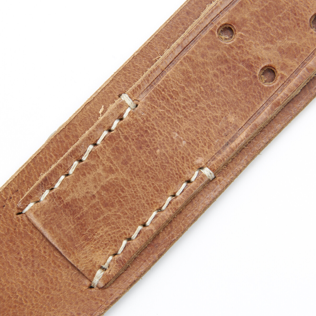 German WWI Brown Leather Equipment Belt- Size 32-36 (81cm-91cm)