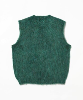 トップス BEAMS FUTURE ARCHIVE SHAGGY KNIT VEST ASK availability First) BEAMS FUTURE ARCHIVE / SHAGGY KNIT