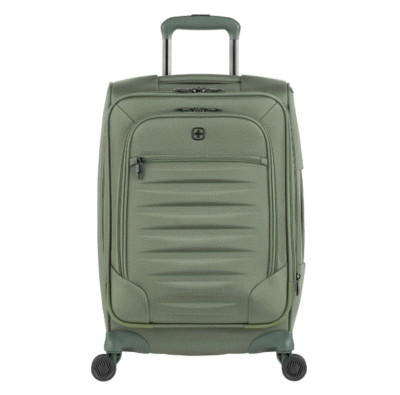 Travel Carry-On Luggage Spinner Carry Suitcase Expandable 21 Inch Wheels Green