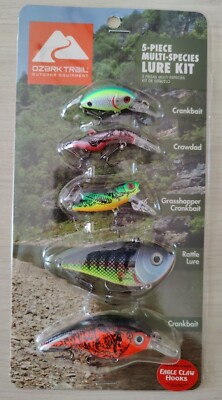 Ozark Trail 5-Piece Assorted Fishing Lure Pack