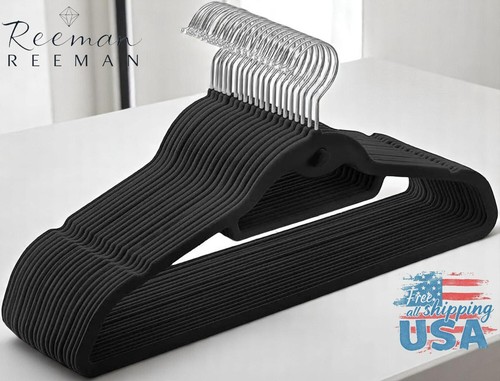Premium Quality Velvet Hangers Heavy Duty Non-Slip Felt Clothes Hangers (20 Pcs)