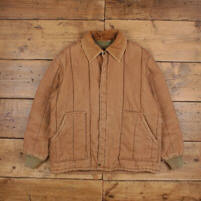 Vintage Walls Workwear Jacket XL 90s Padded Blizzard Pruf Beige