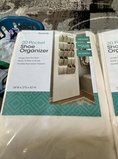 20 Taschen Schuh Organizer von Diamond Home. 2er Set. Jeder hält 10 Paar Schuhe