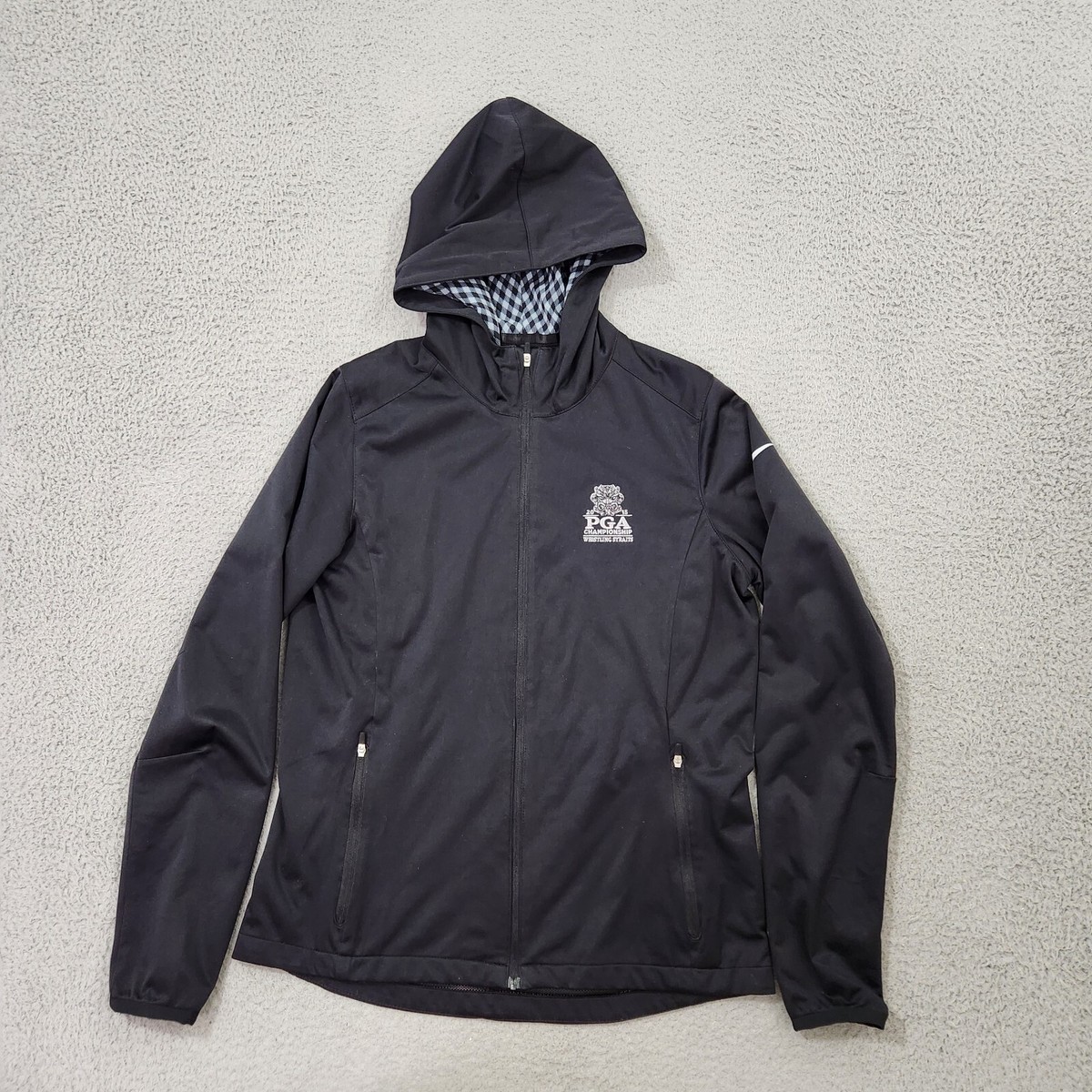 NIKE GOLF　フルジップ　ダウンジャケット　レディース　サイズ　M　黒 Nike Golf Storm Fit Jacket Size M Full Zip Black Womens