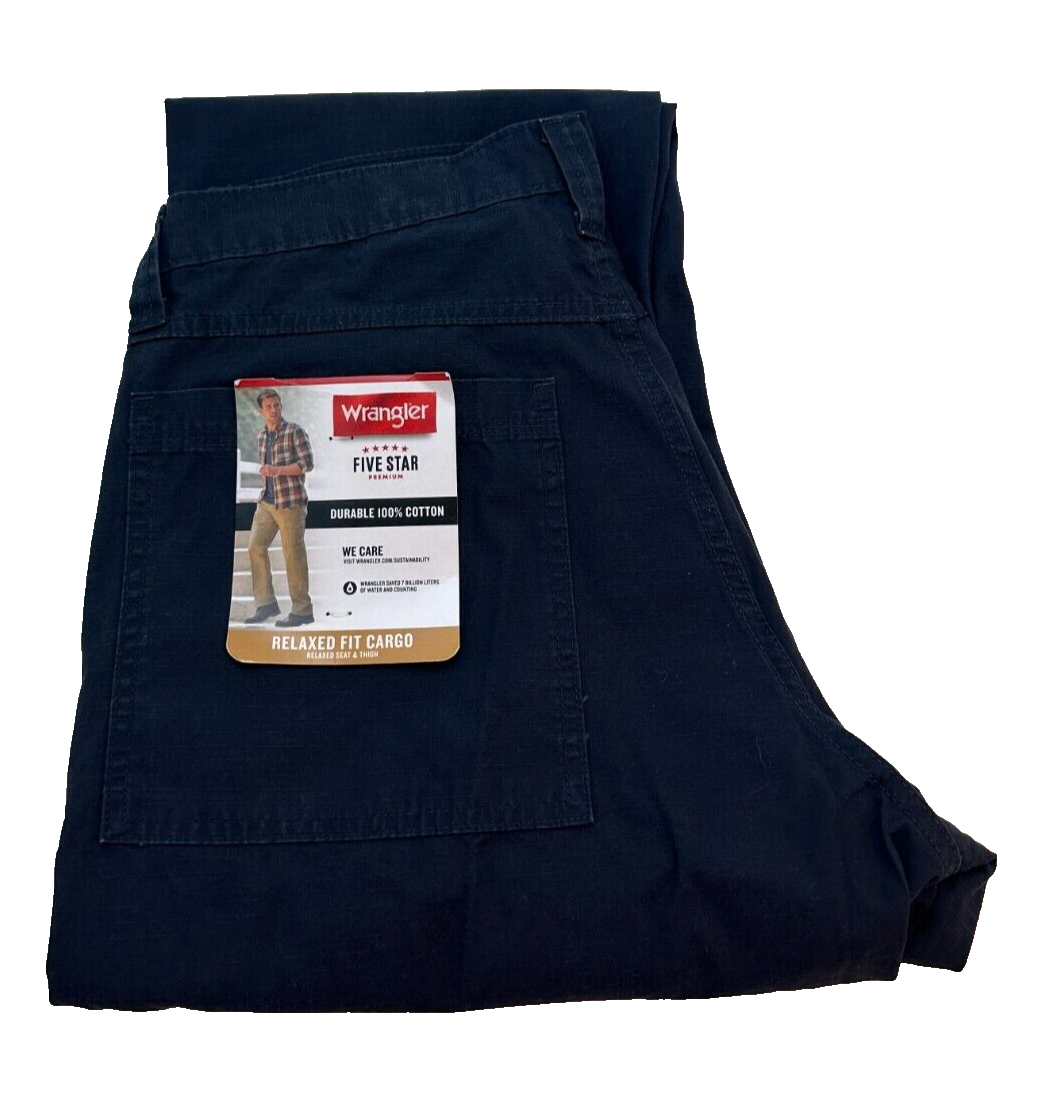 Wrangler Five Star Premium Relaxed Fit Cargo Pants Men's W33 L34