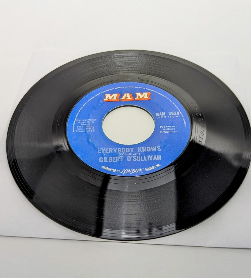 Gilbert O'Sullivan "Out Of The Question" 1973 MAM 3628 7" 45 - Image 4 of 4