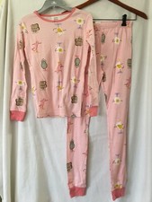 New Carter's Girls Avocado Pajama 2pc Set Snug fit Long Sleeve Pants Pink U pick
