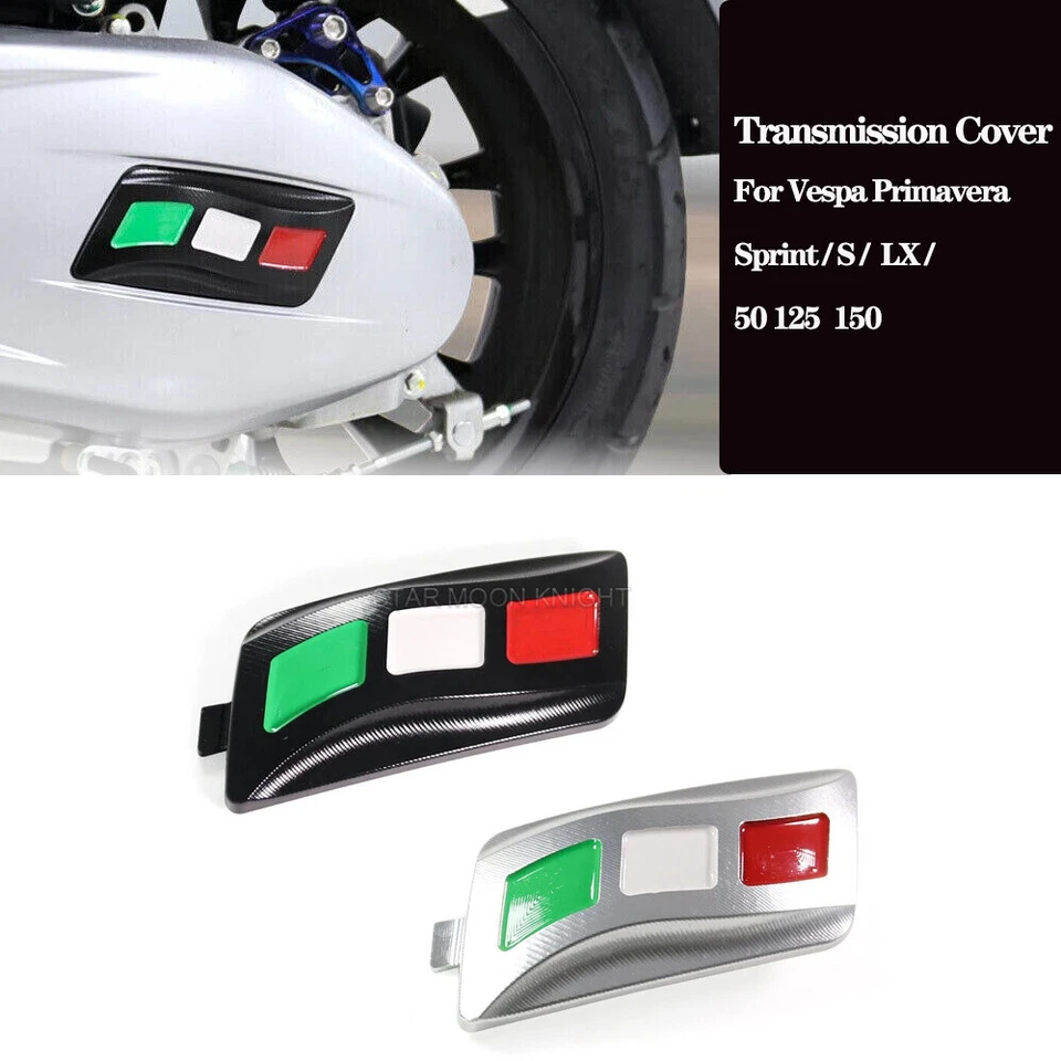 Transmission Cover Aluminum Gearbox Cap For Vespa Sprint Primavera S LX 50 125 Foto 2 de 4