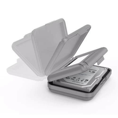 Portable Hard Drive Protector Protective Case Storage Box For 3.5 Inch HDD F