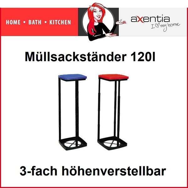 MüLlsackstäNder Universal MüLlbeutelstäNder MüLleimer Verstellbar 30L Bis 120L-image