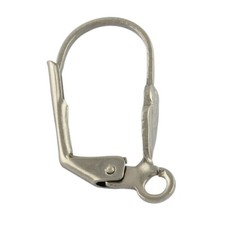 100Pcs Stainless Steel Leverback Earring Findings with Loop 20x10x4.5mm Hole 2mm