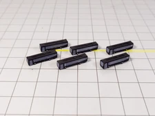6x Black BUSES Airport GSE Vehicle Set Models 1:400 Scale Diorama