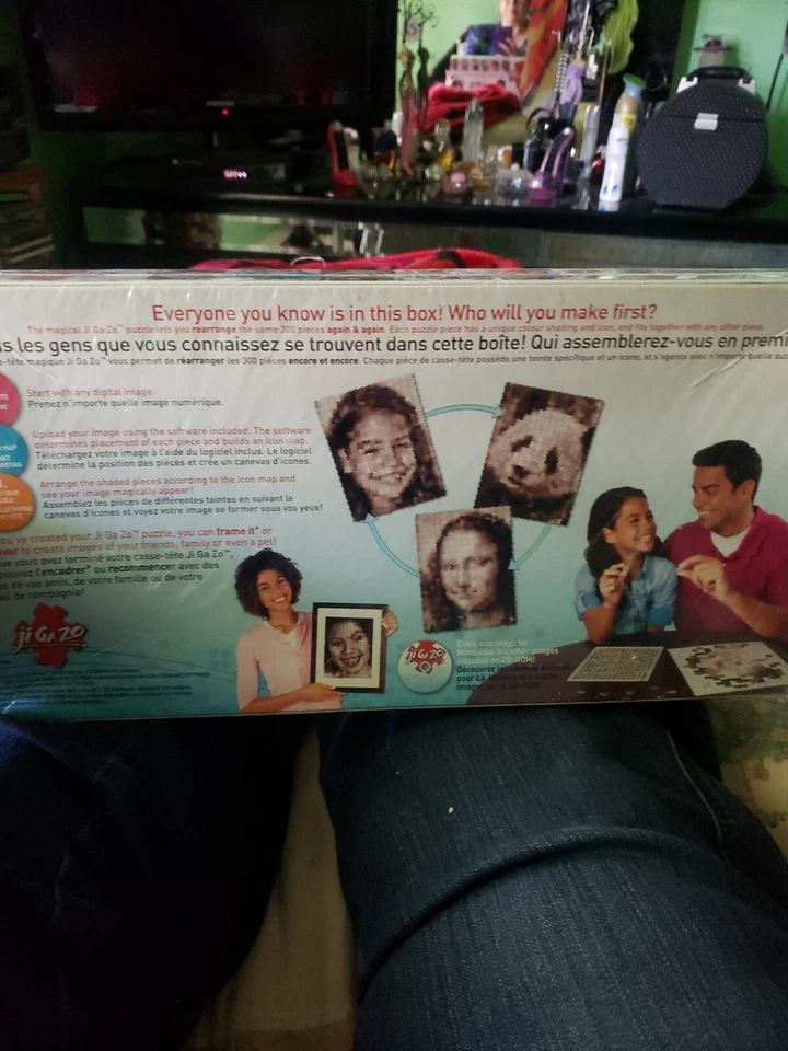 Nuevo rompecabezas fotográfico Ji Ga Zo personalizado 300 piezas CD Rom Hasbro.  ¡Sellado! Foto 2 de 4