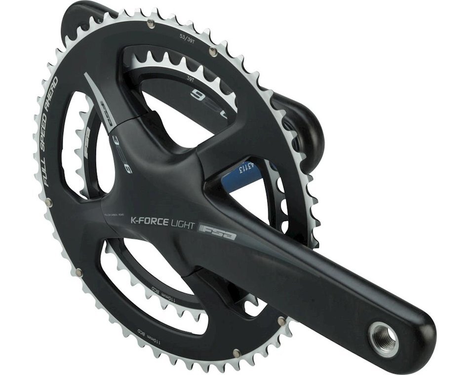 FSA K-Force Abs Double 386Evo Crankset Black 39/53T 172.5mm 4H