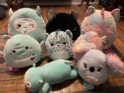 Squishmallow Lot of Eight (8) 8â and 12â Cali Paxton Reina Elisa Kya Yollie | eBay