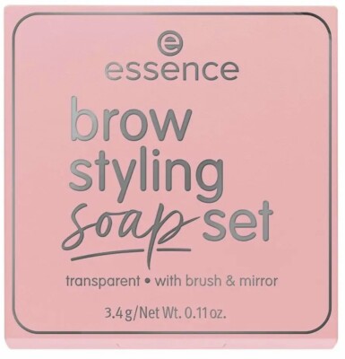 ESSENCE Brow Styling Soap Set 3,4g - Transparentes Augenbrauen Laminat Wachs mit Pinsel