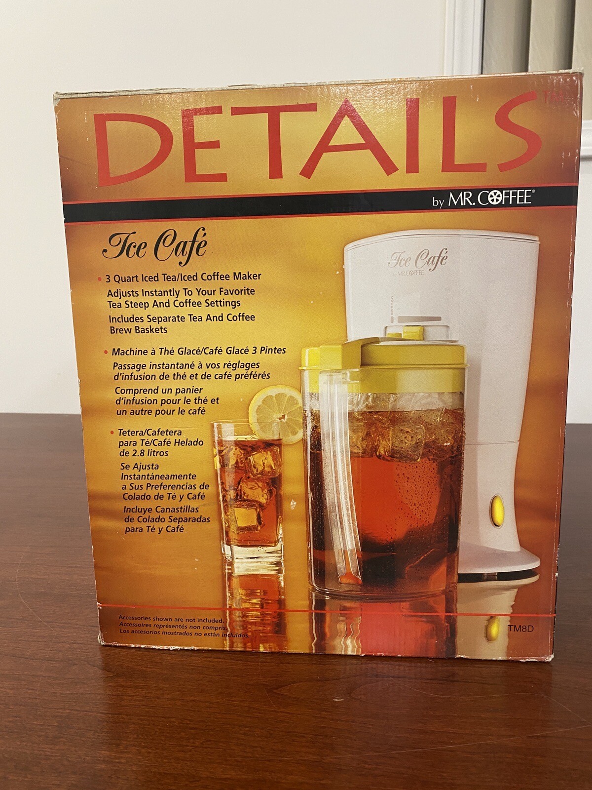 MR. COFFEE TM8D ICE CAFE ICED TEA OR COFFEE MAKER, NEW ITEM 