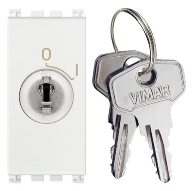 VIMAR Arké 19083.B 2P 16AX Switch With Key White