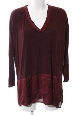 MANGO BASICS Schlupf-Bluse Damen Bluse Gr. DE 40 karminrot Casual-Look