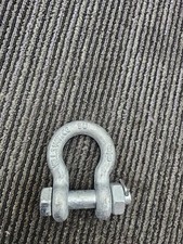 (QTY 2) SU WLL3-1/4T 5/8" Galvanized Steel Screw Pin Anchor Lifting Shackle