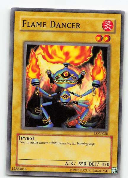 Flame Dancer LON-058 Labyrinth of Nightmare Common LP Yu-Gi-Oh