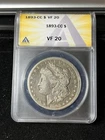 1893 cc morgan dollar vf20