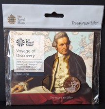 Royal Mint 2018 Voyage of Discovery Captain Cook £2 Two Pound Coin Sealed Pack