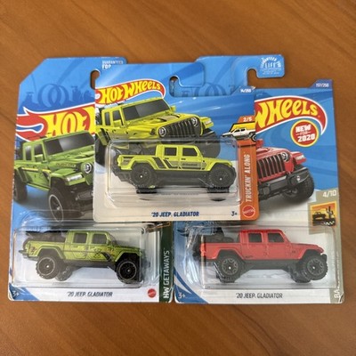 Hot Wheels  20 Jeep Gladiator Rubicon Truck Motor Bikes Loaded Variation Set