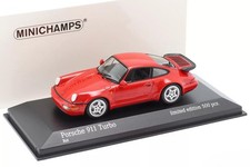 Minichamps 1/43 Scale Porsche 911 (964) Turbo 1990 (Red) Limited Edition Of 500_