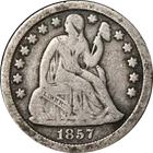 1857-P Seated Liberty Dime