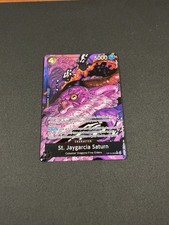 One Piece CCG OP13 083 Black St. Jaygarcia Saturn Rare Foil Alt Art English