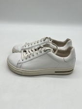 Birkenstock Bend Women  s Size 6 White Leather Low Top Comfortable Sneakers Shoes