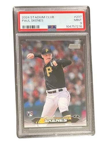 2024 Topps Stadium Club Paul Skenes Rookie Card #237 Graded PSA 9!