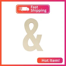 Wooden Symbols 12 Inch, Big Wooden Symbol & Shapes Cutouts Blank Unfinished Larg