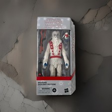 Star Wars   Holiday Edition     2022 Black Series Wookiee NIB RARE.