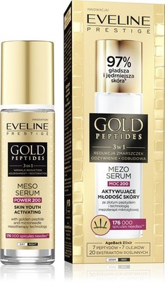 EVELINE Gold Peptides Meso-Serum zur Hautverjüngung 3in1 (Stärke 200) 30 ml