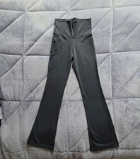 Pezzi High-waisted flared leggings, Size S, Graphite Gray, Made in USA