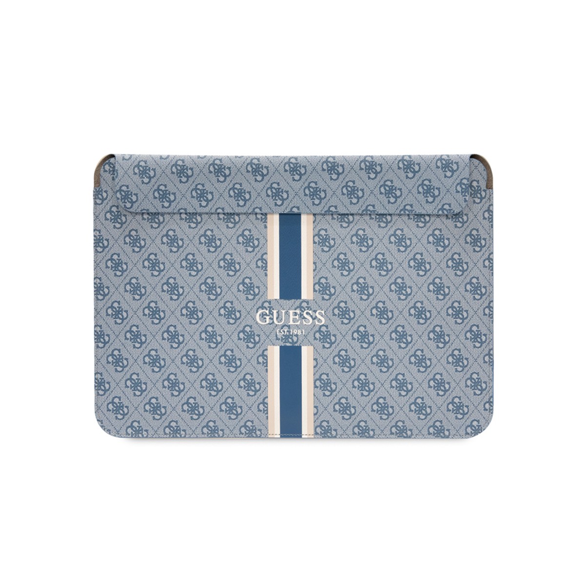 Etui ordinateur 16 pouces Guess luxe bleu marine motif 4G original