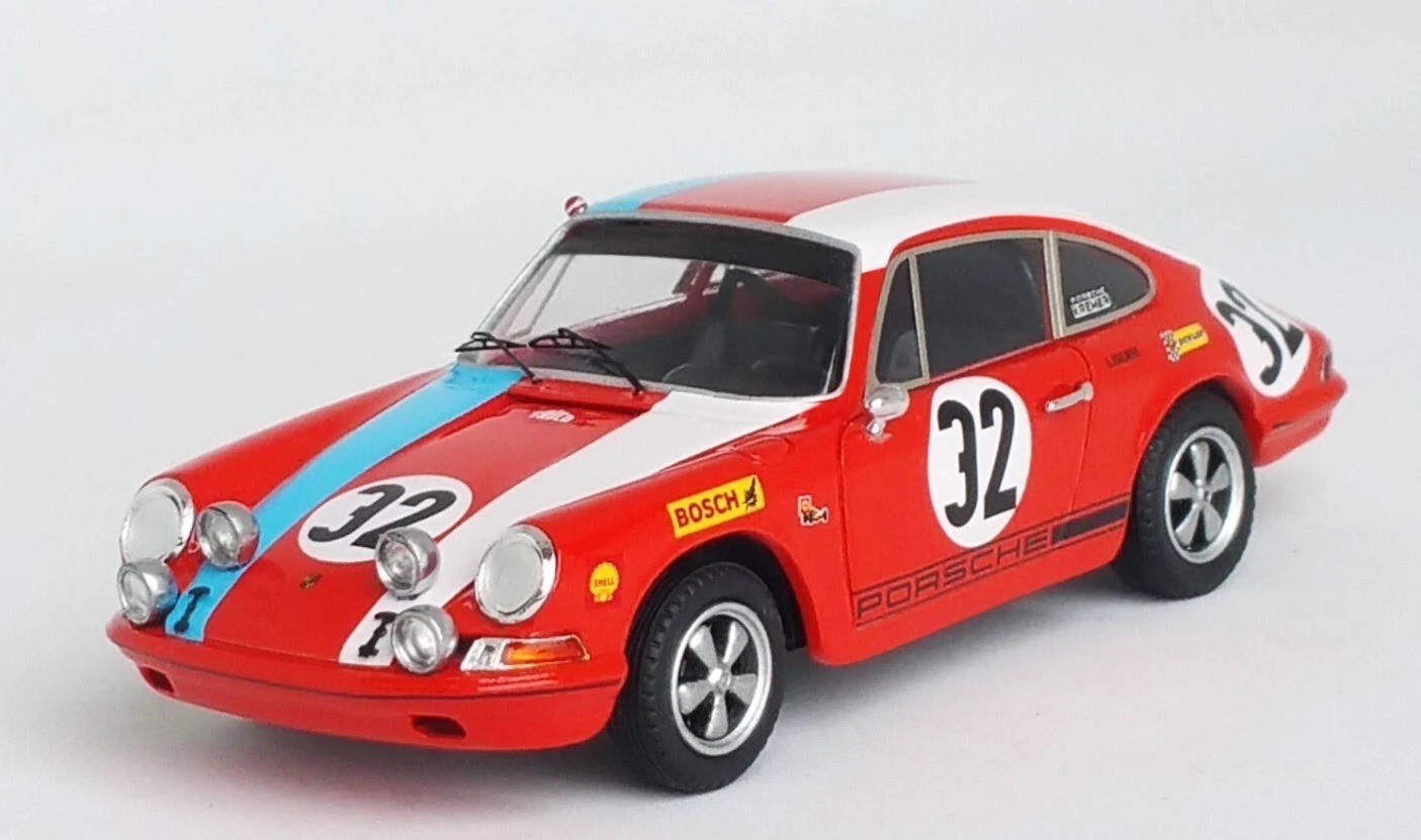 Porsche 911 L #32 cadeau idéal pour passionné auto réplique Trofeu Spa Francorchamps 1968