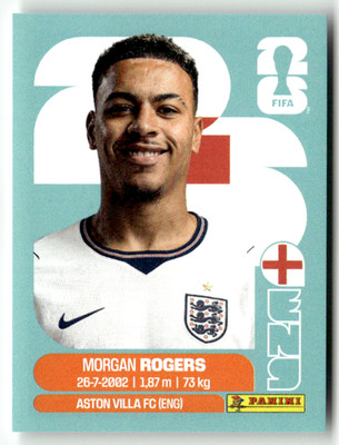 Panini 2026 World Cup WM Amerika Sticker No. ENG 14 Morgan Rogers England