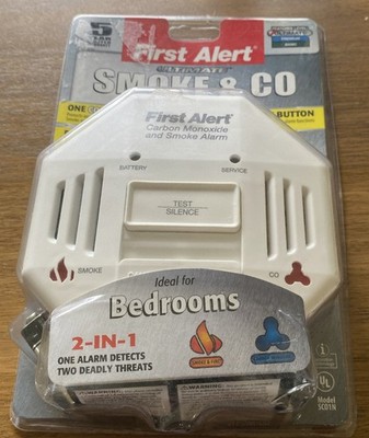 FIRST ALERT CARBON MONOXIDE, SMOKE ALARM DETECTOR FOR HOMES, OFFICES, NEW