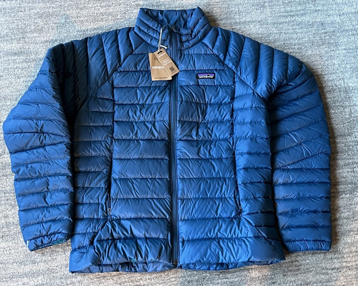 NWT Patagonia Women's Down Sweater Jacket Lagom Blue Sz XL