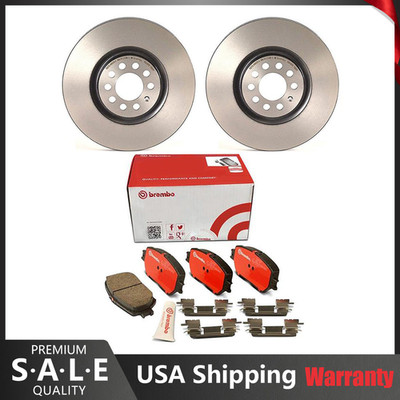 Brembo Front Brake Kit 312mm Brake Rotors Ceramic Pads For TT Quattro Golf Jetta